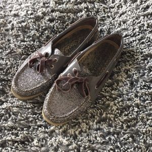 Glittery sperrys